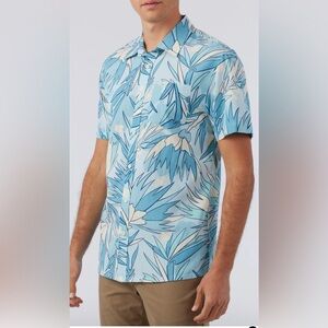 O'NEILL O'Riginals Eco Standard Fit Short Sleeve Shirt Sky Tropical Blue XL